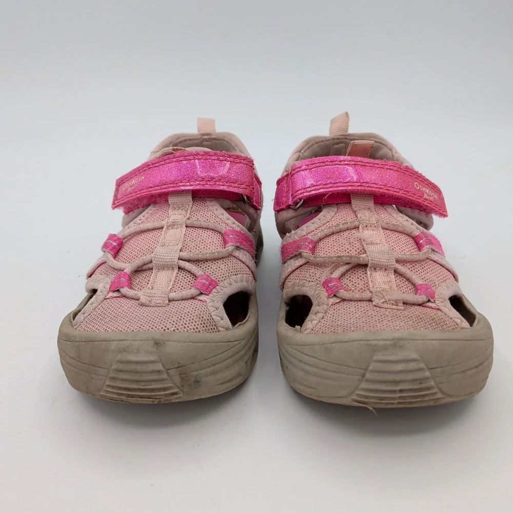 OshKosh Bgosh Abe Toddler Girls Pink Glitter Water Sandals Size 9M OS24G17H